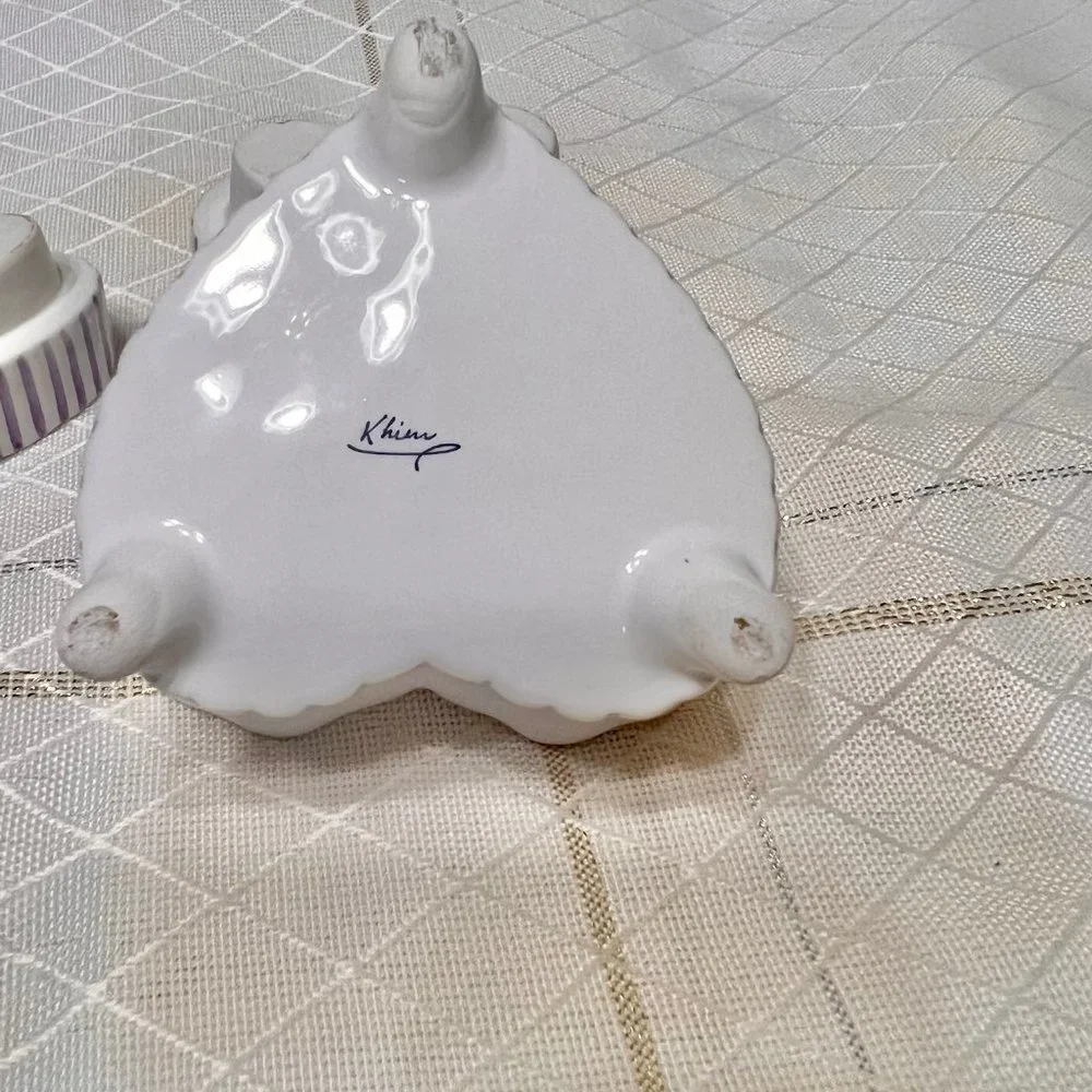 Vintage KHIM Porcelain Trinket Box Jewlery Box